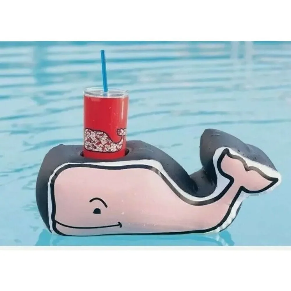 Vineyard Vines Target Red Hibiscus Metal Cold Tumbler Whale Red
